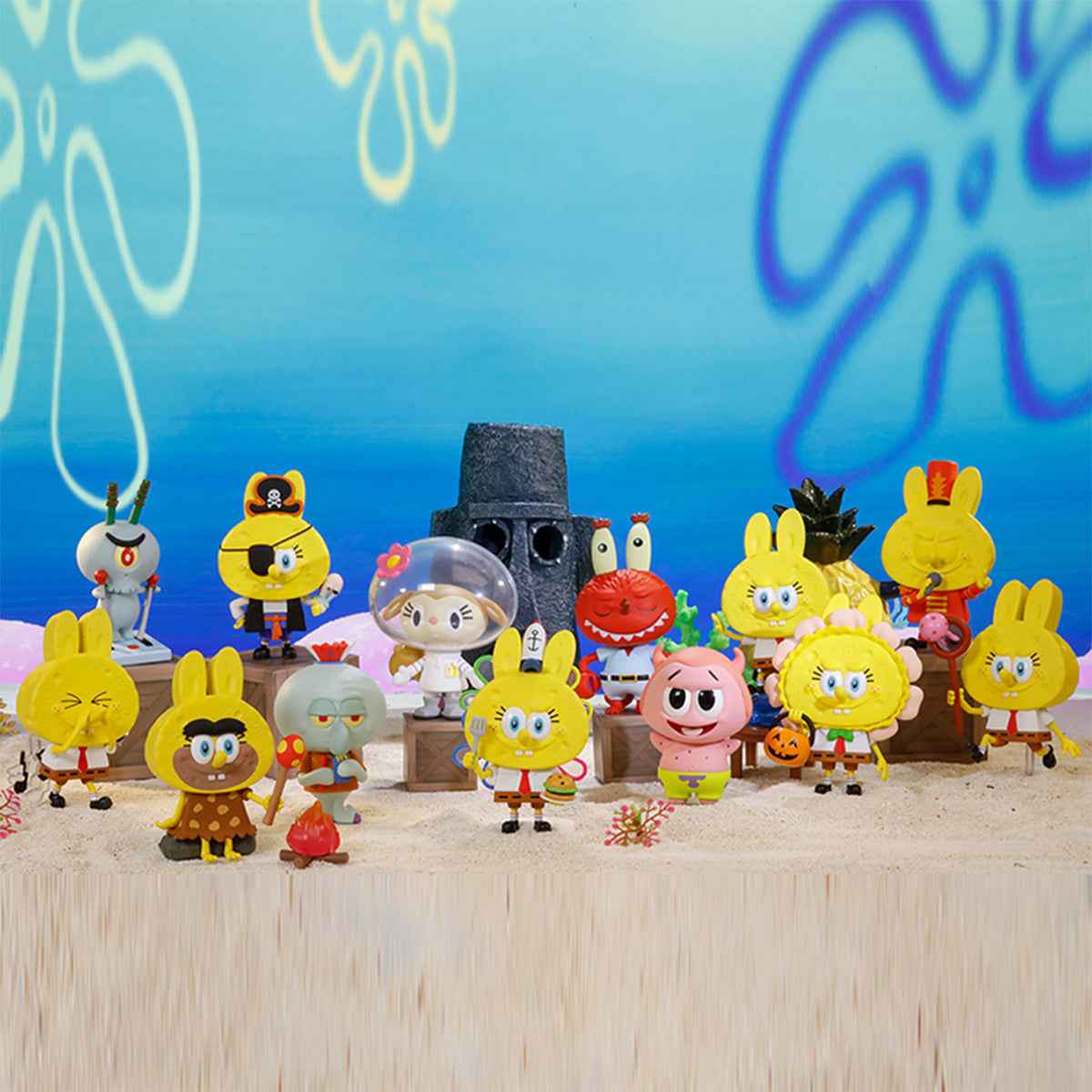Labubu × Spongebob – Surfing Figurine | Collector Edition