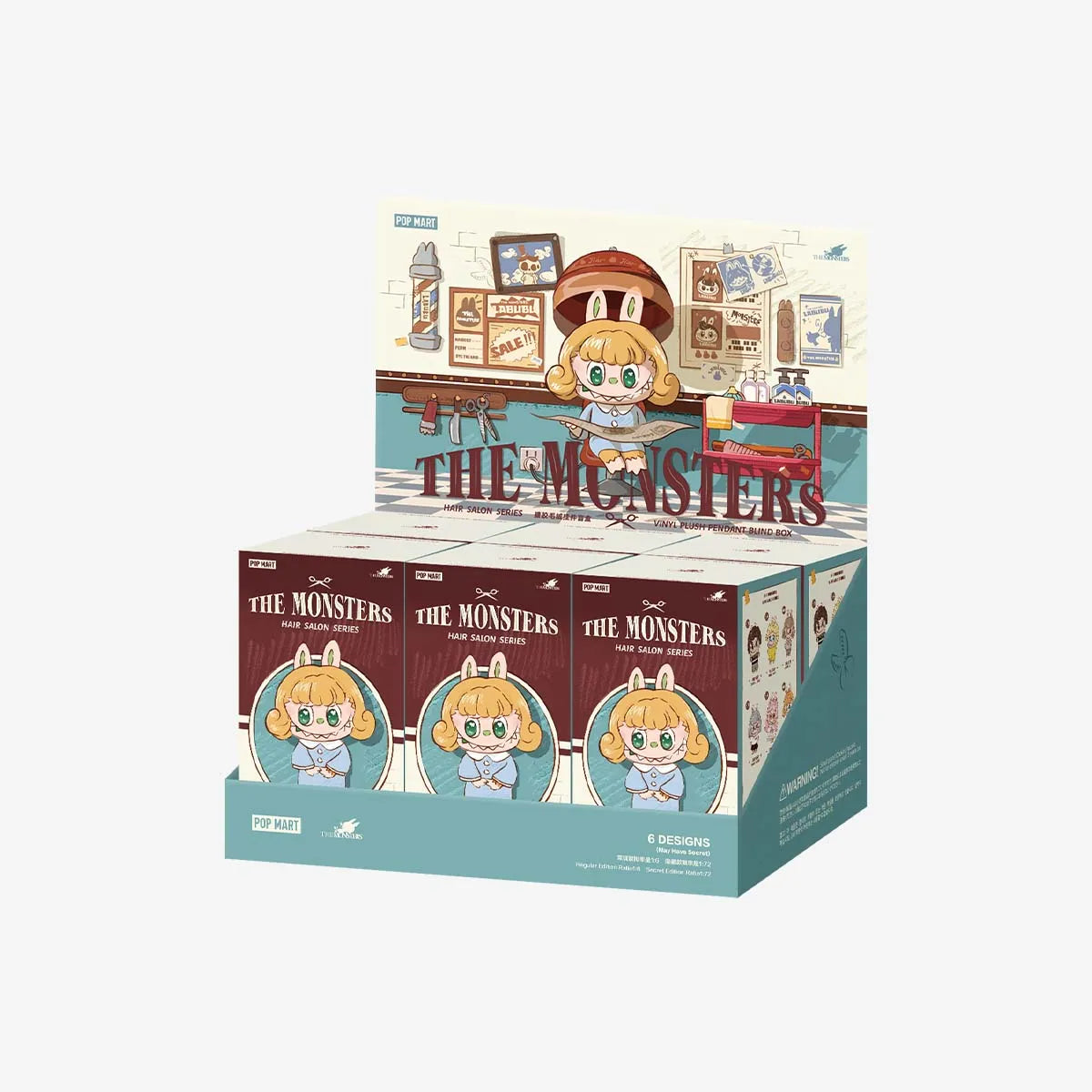 THE MONSTERS Hair Salon Series Vinyl Plush Pendant (1 Blind Box)