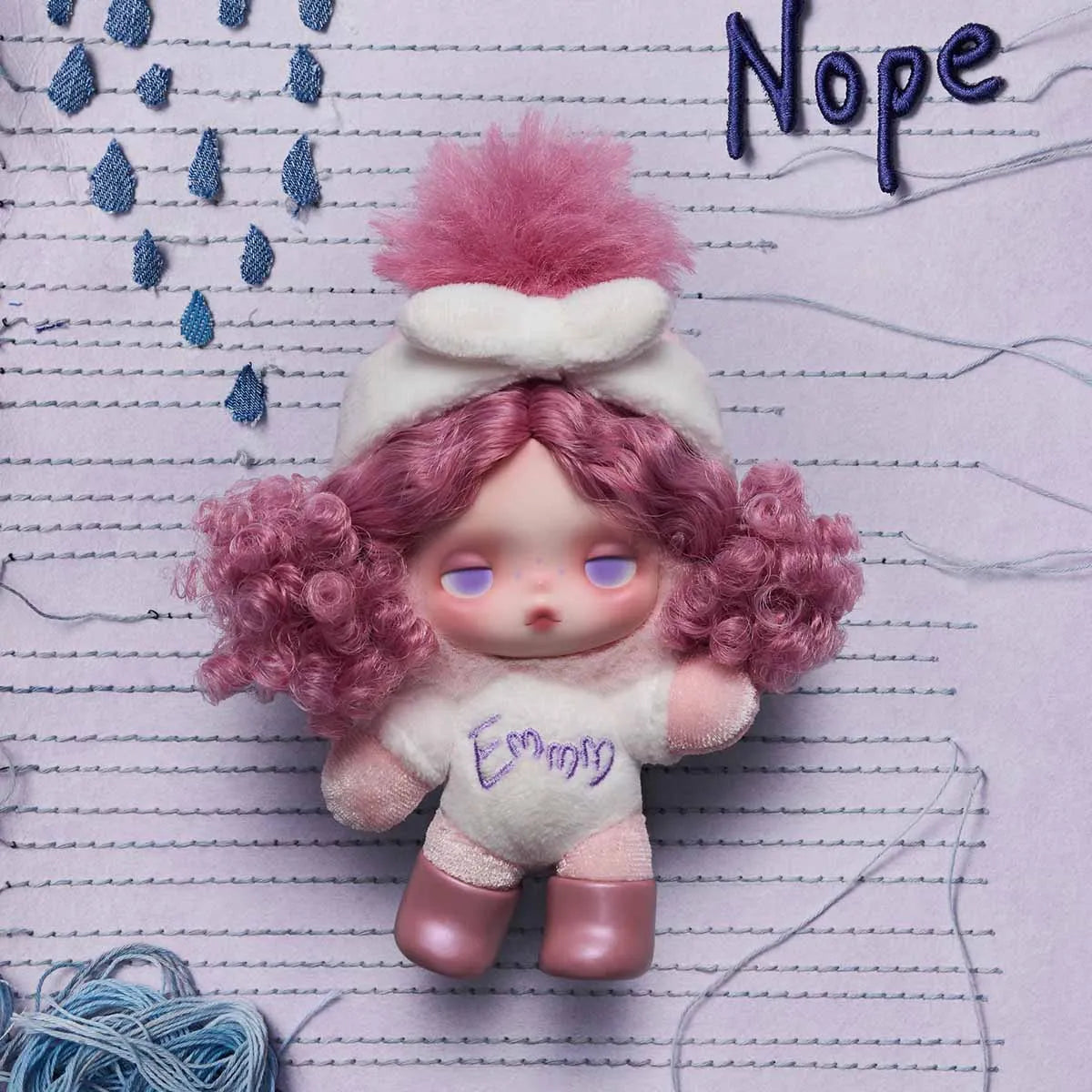 θ SKULLPANDA Off Mode Series Plush Doll Pendant (1 Blind Box)