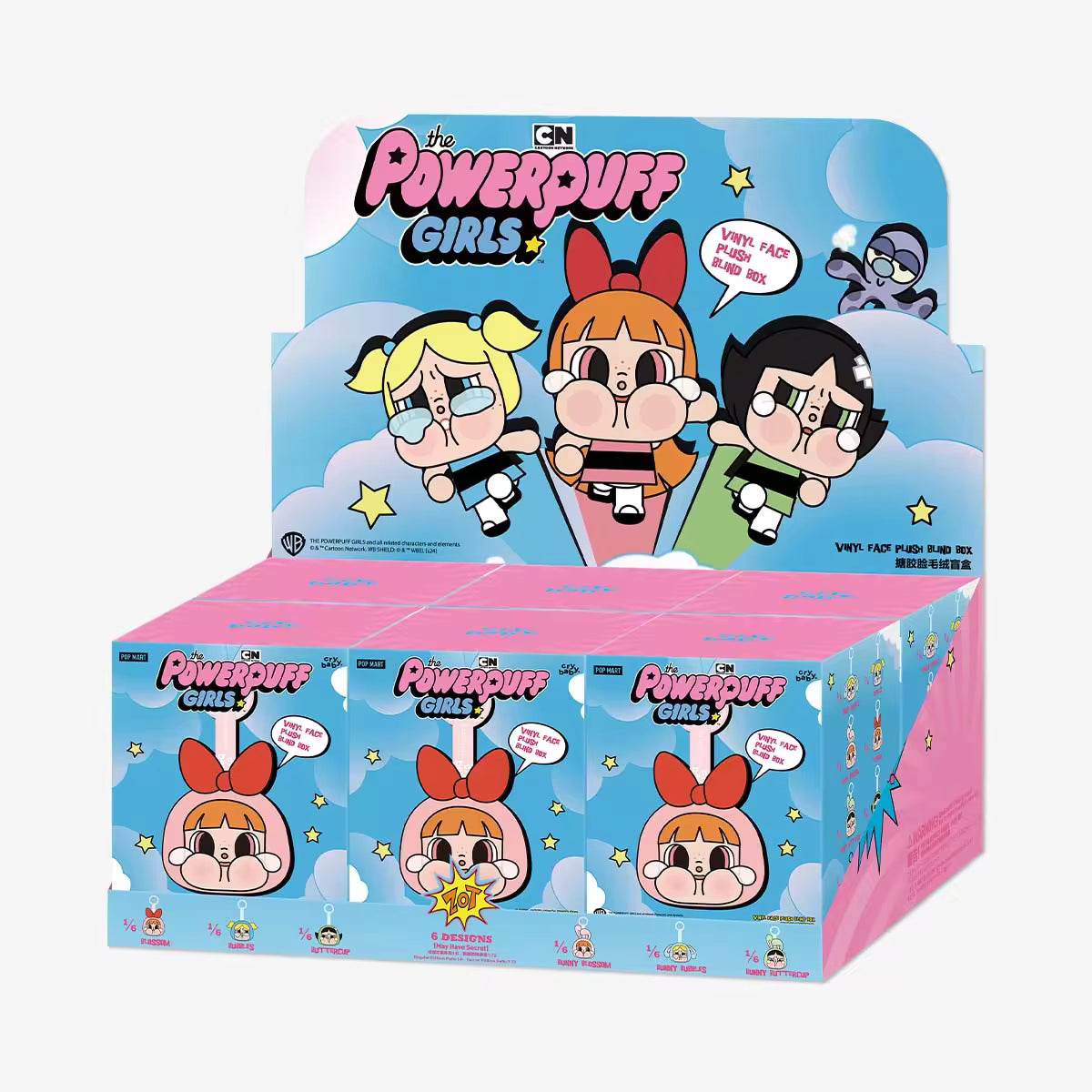 Crybaby × PowerPuff Girls Series-Vinyl Face Plush Box