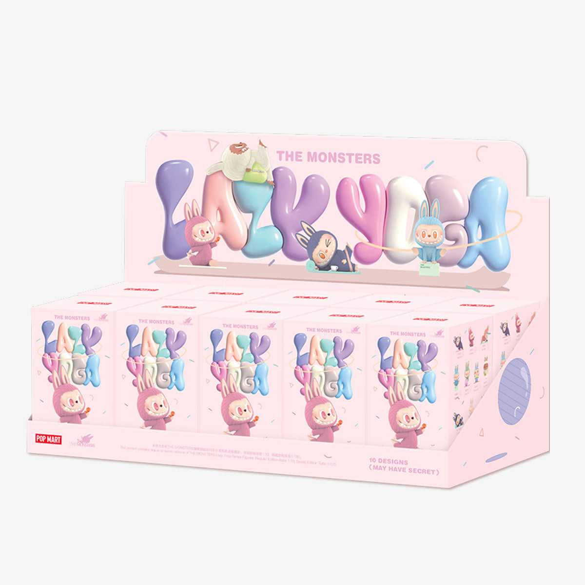 Labubu – Full Set of 10 Figurines | Lazy Yoga Series | Blind Box