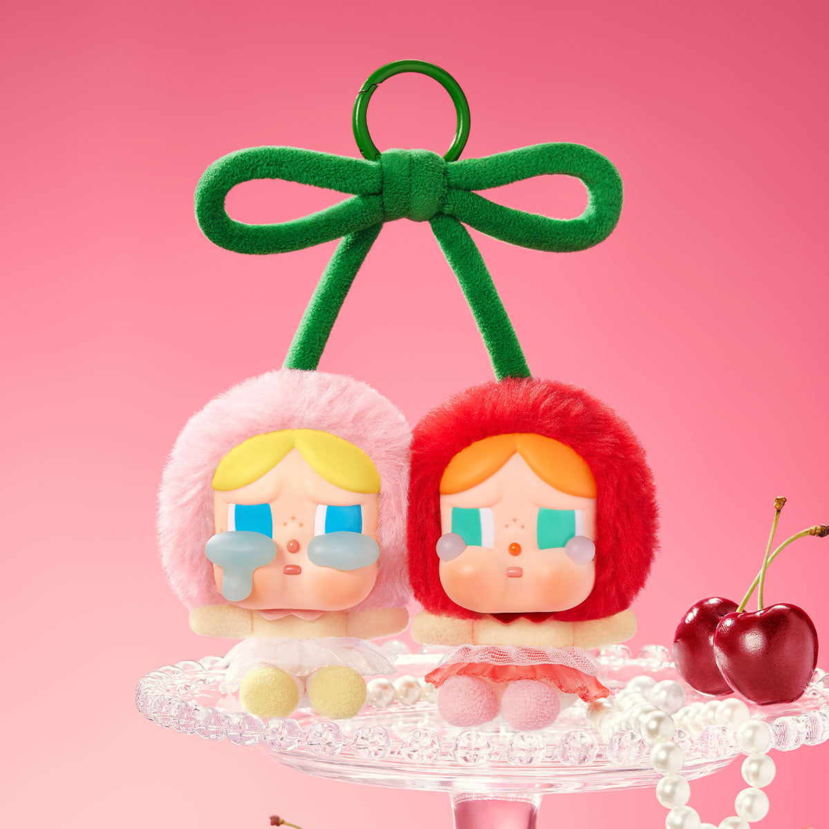 Crybaby Crying for Love Series-Vinyl Plush Hanging Card (Love You Cherry Much)