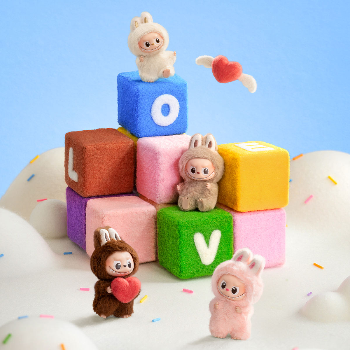 Labubu V4 – Pin For Love Series Blind Box (A-M Single Box)