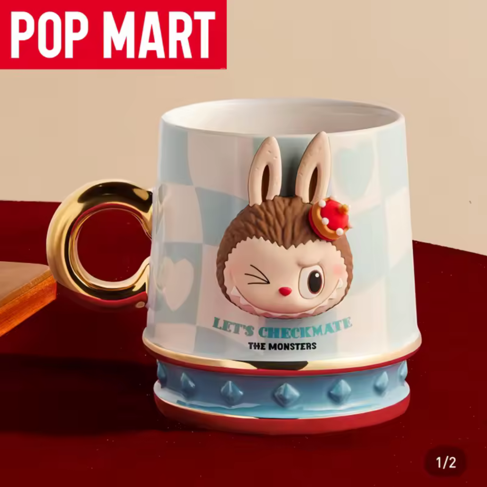 Labubu – Blue & Pink Mug | Let’s Checkmate Collection