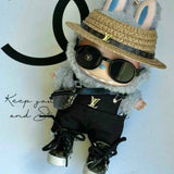 Black Louis Vuitton Overalls Outfit