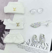 White Louis Vuitton Monogram Outfit