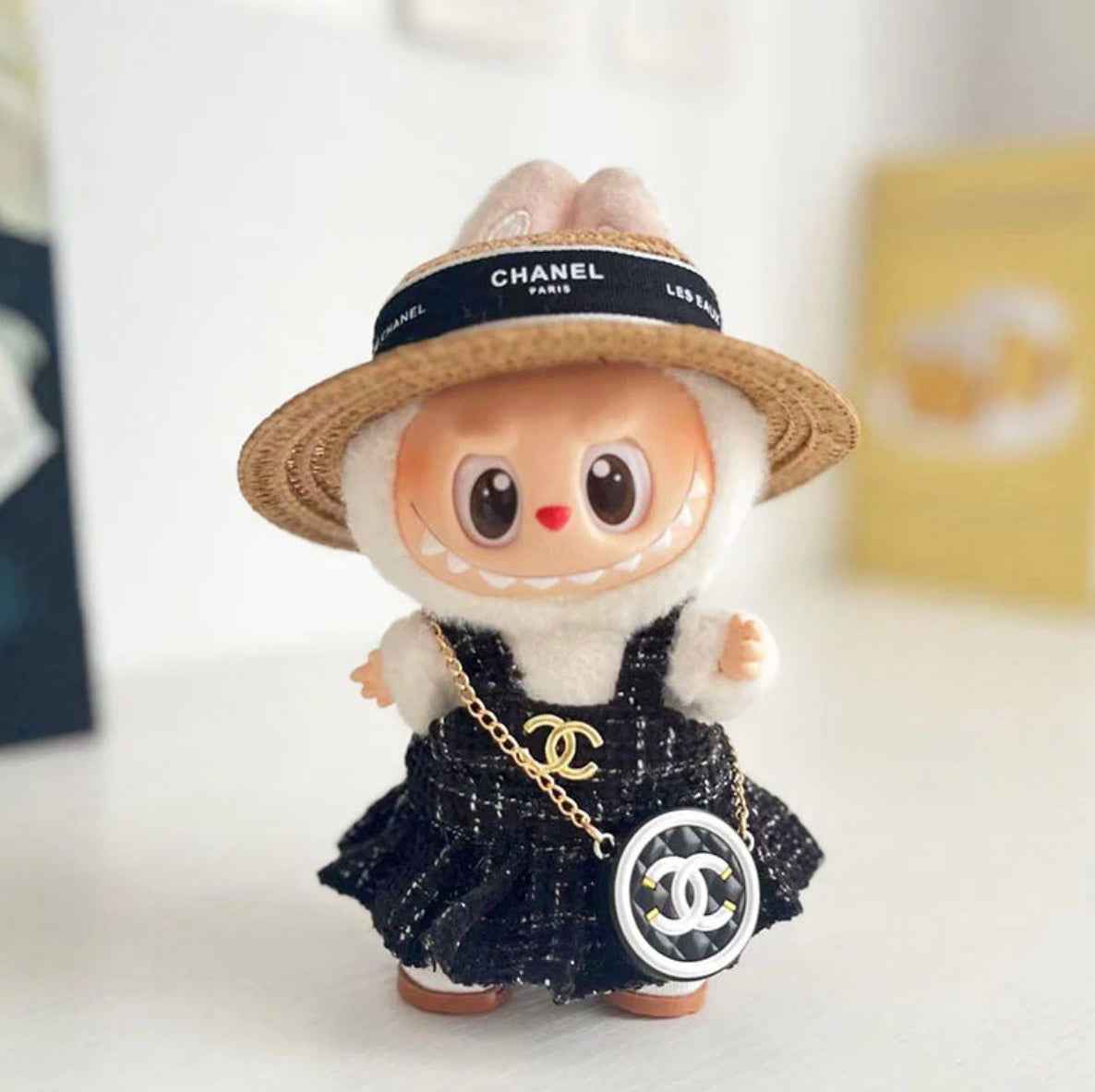 Chanel Tweed Boater Outfit