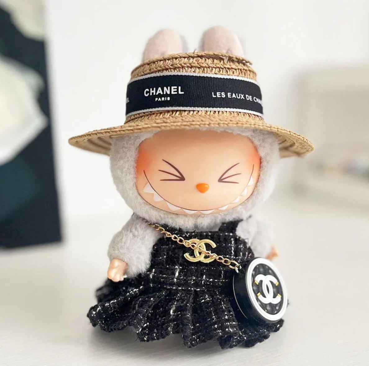 Chanel Tweed Boater Outfit