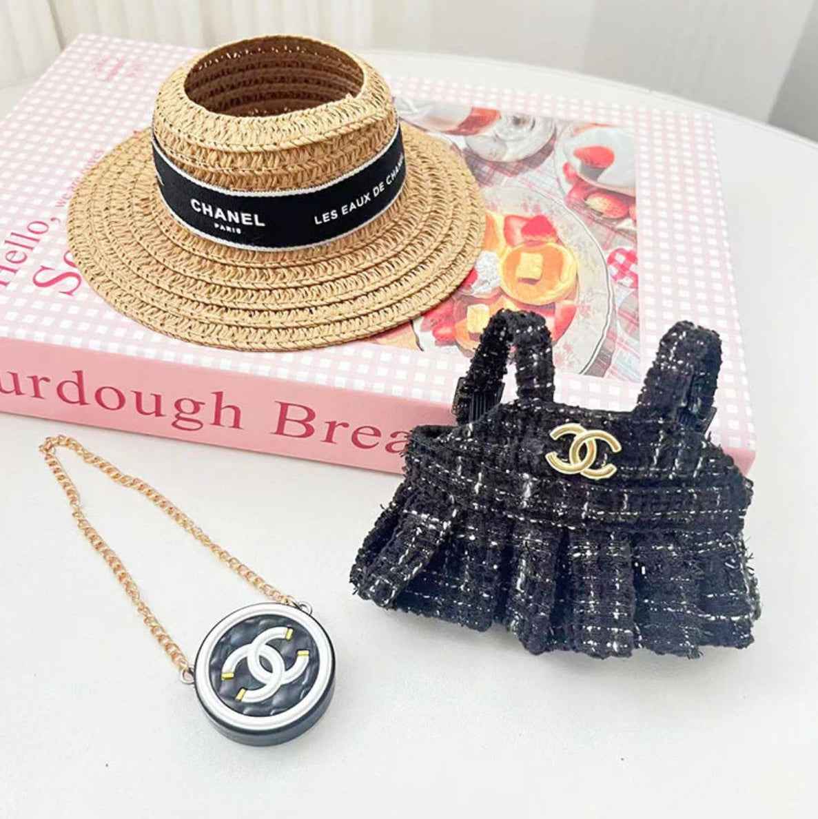 Chanel Tweed Boater Outfit