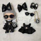 Chanel Black Leather Bow Outfit