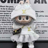 White Louis Vuitton Monogram Tulle Elegance Outfit