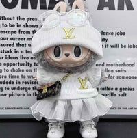 White Louis Vuitton Monogram Tulle Elegance Outfit