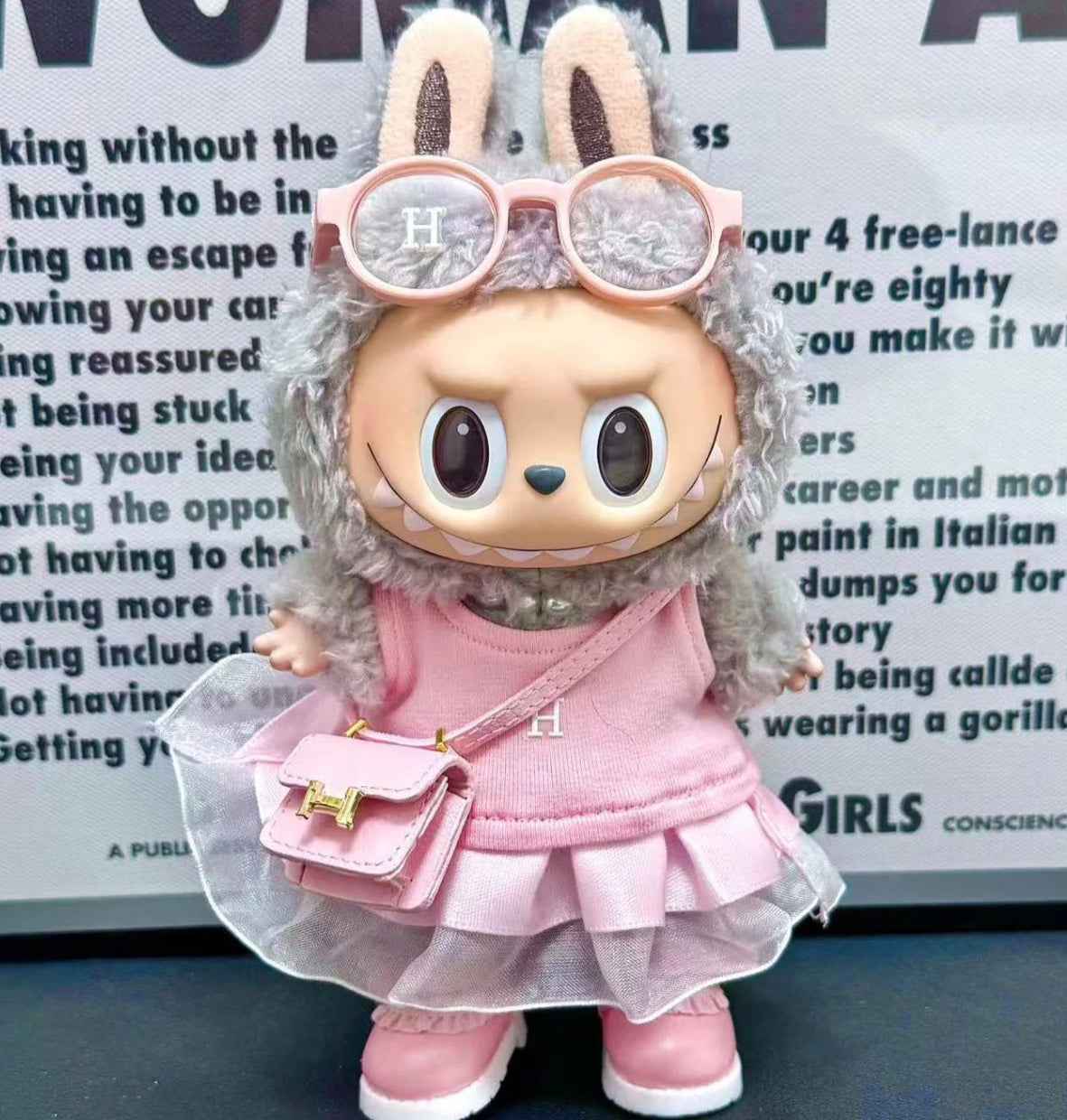 Pink Hermes Tulle Elegance Outfit