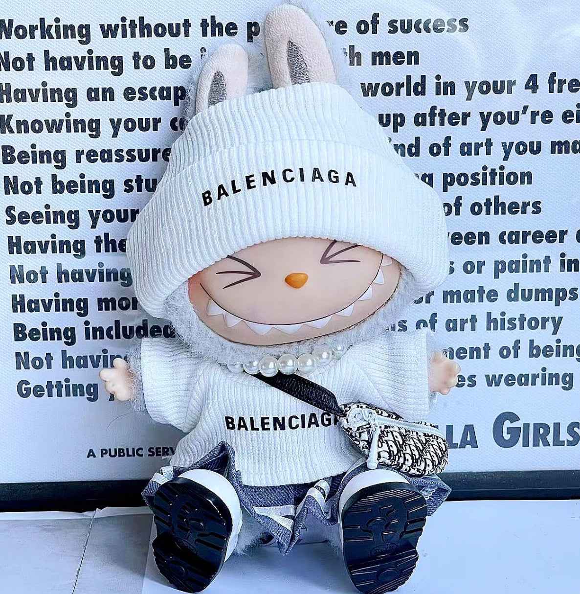 White Black Balenciaga Streetwear Outfit