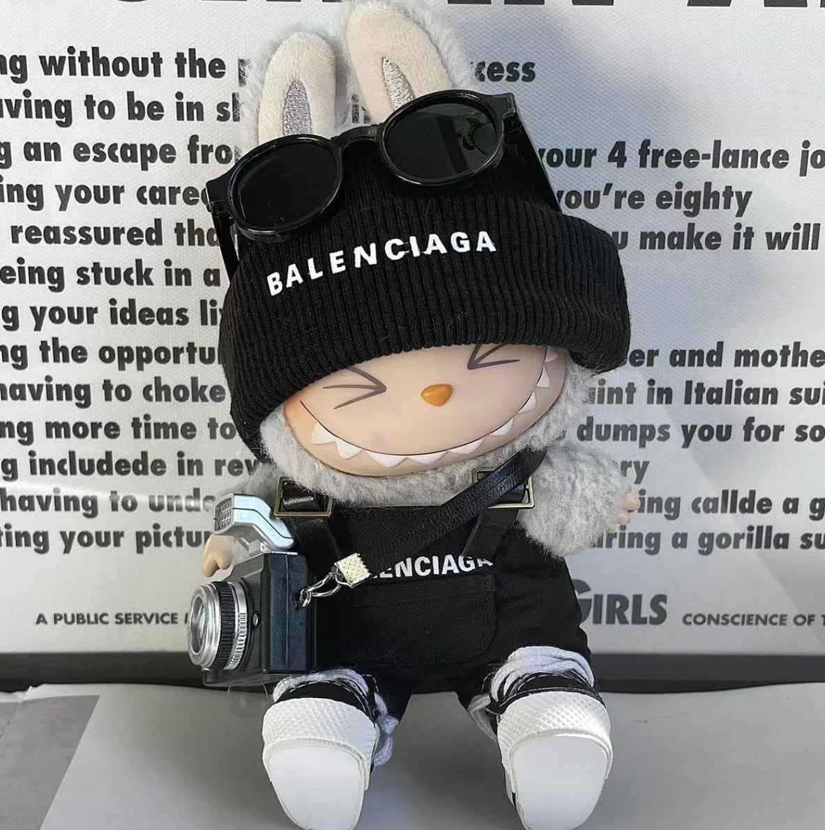 White Black Balenciaga Streetwear Outfit