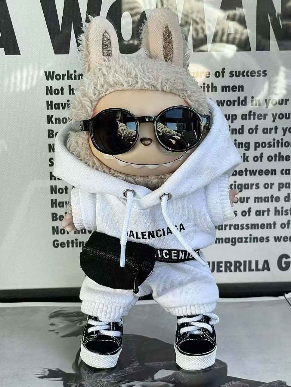 White Black Balenciaga Tracksuit Outfit
