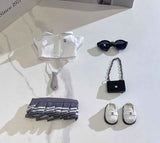 Chanel Preppy Pleated Outfit