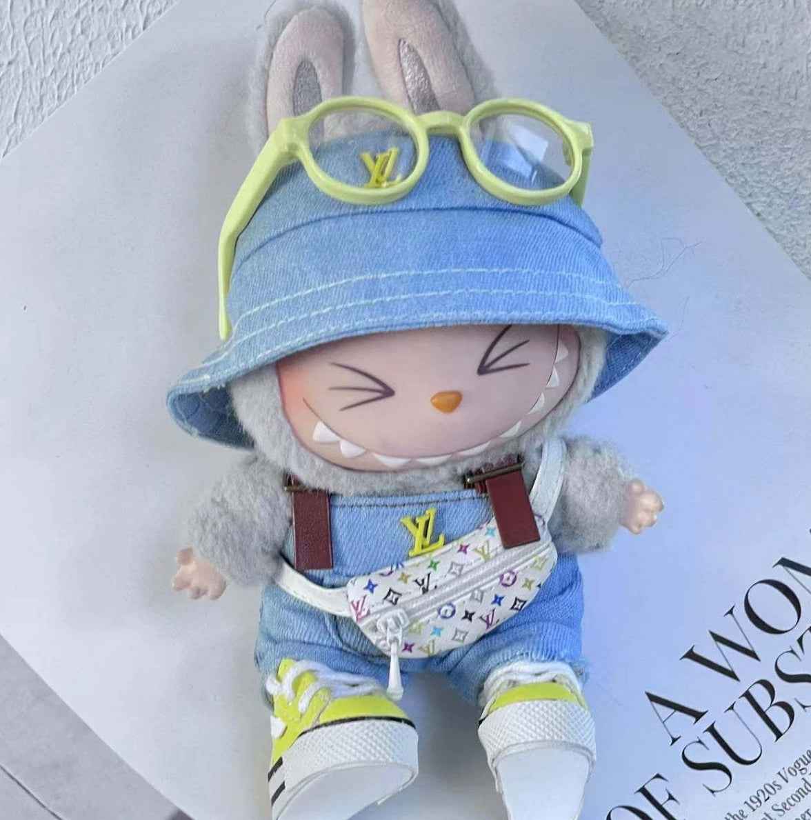 Louis Vuitton Denim Neon Outift