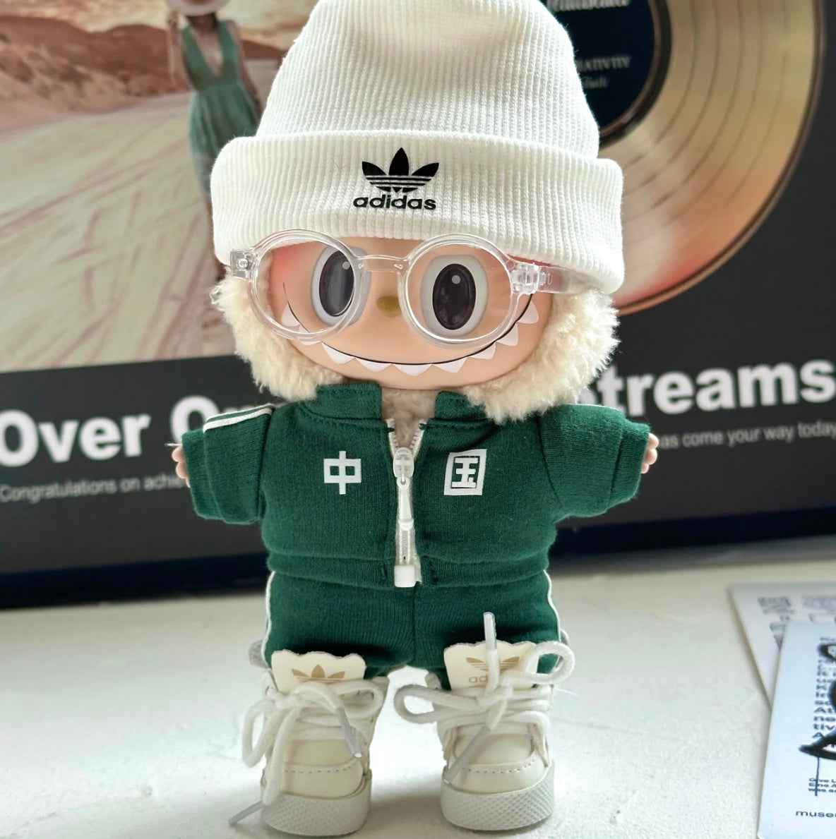 Green Adidas Sport Tracksuit Outfit