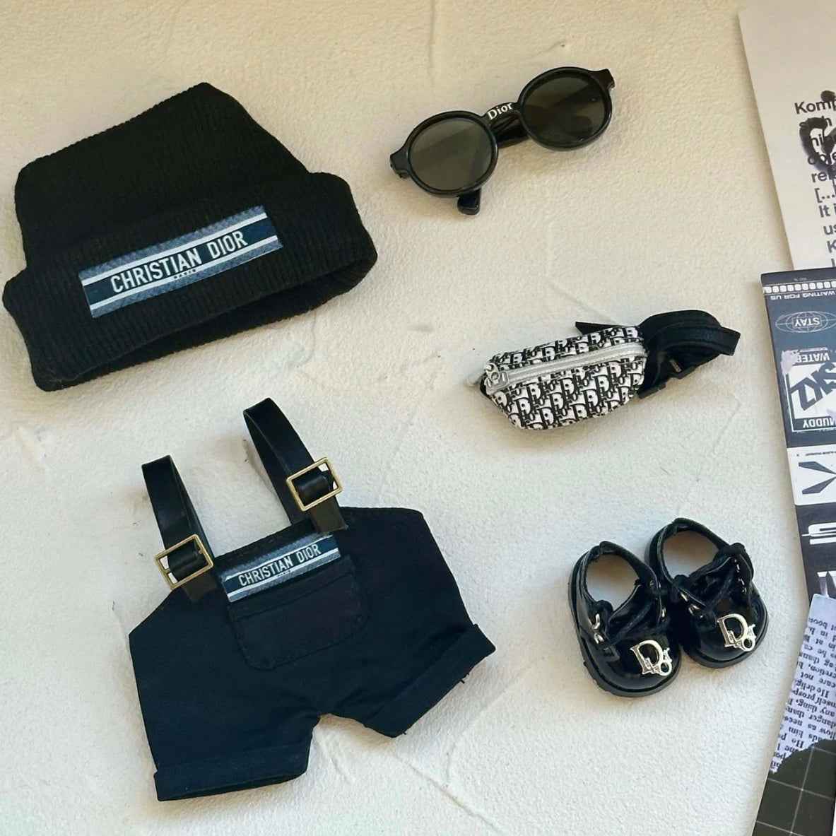 Dior monochrome streetwear outfit
