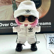 White Adidas Sporty Tracksuit Outfit