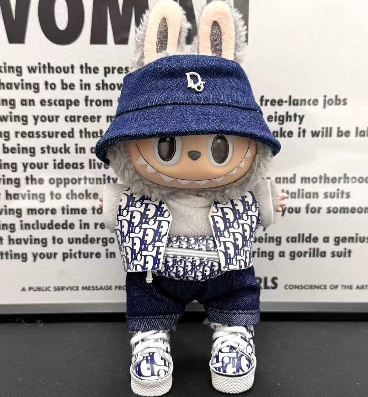 Dior oblique denim outfit