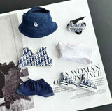 Dior oblique denim outfit