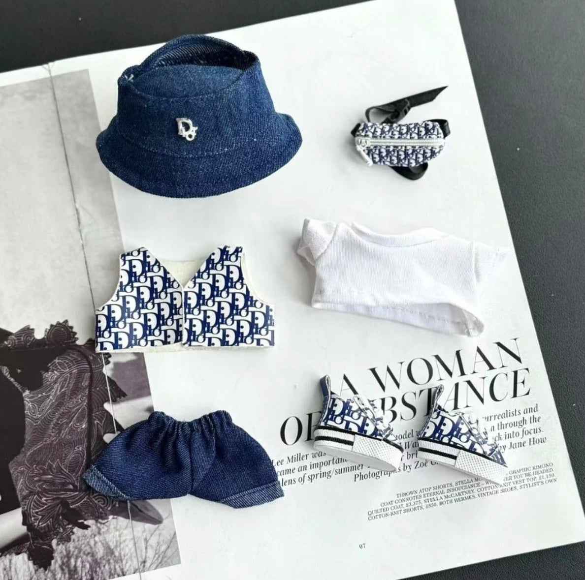 Dior oblique denim outfit