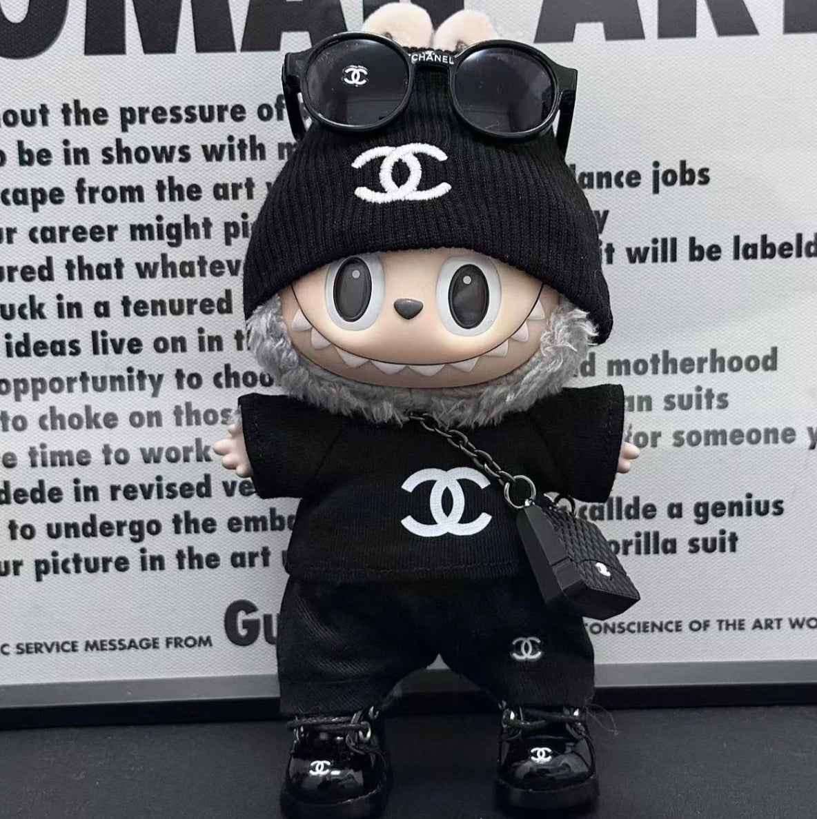 All Black Chanel Streetwear Outfit