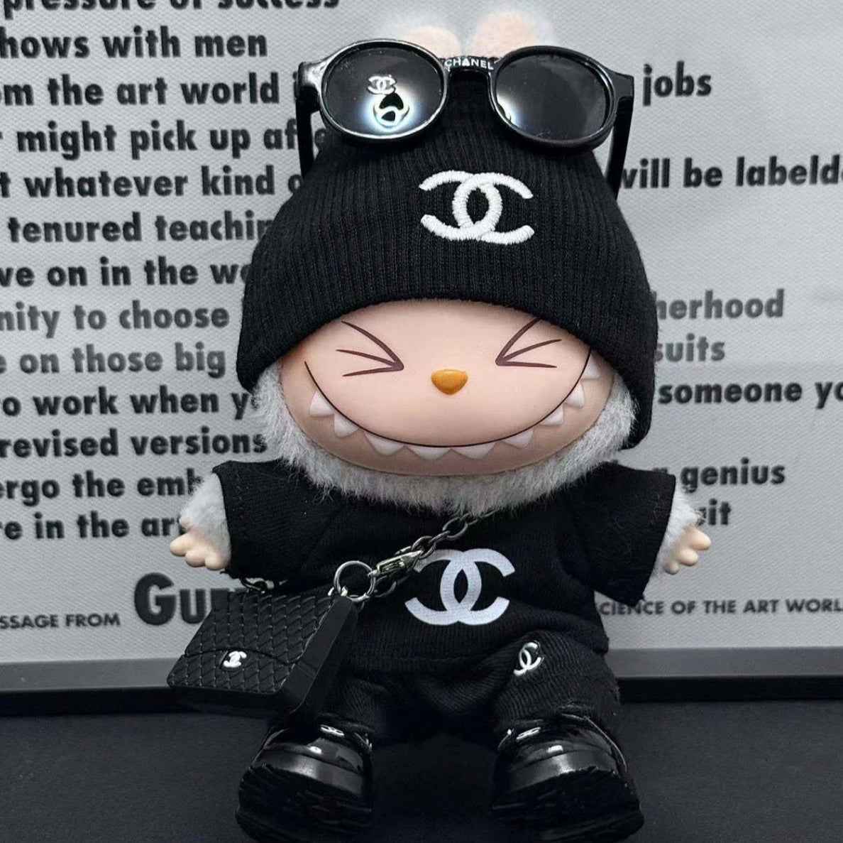 All Black Chanel Streetwear Outfit