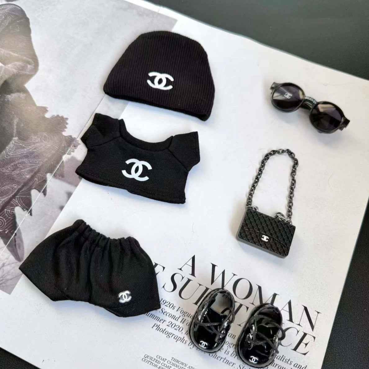 All Black Chanel Streetwear Outfit