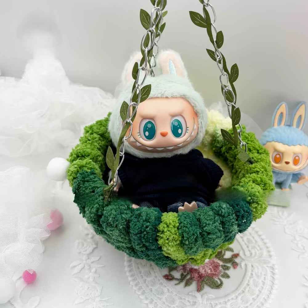 Hanging Hammock-Crochet-Style Bed