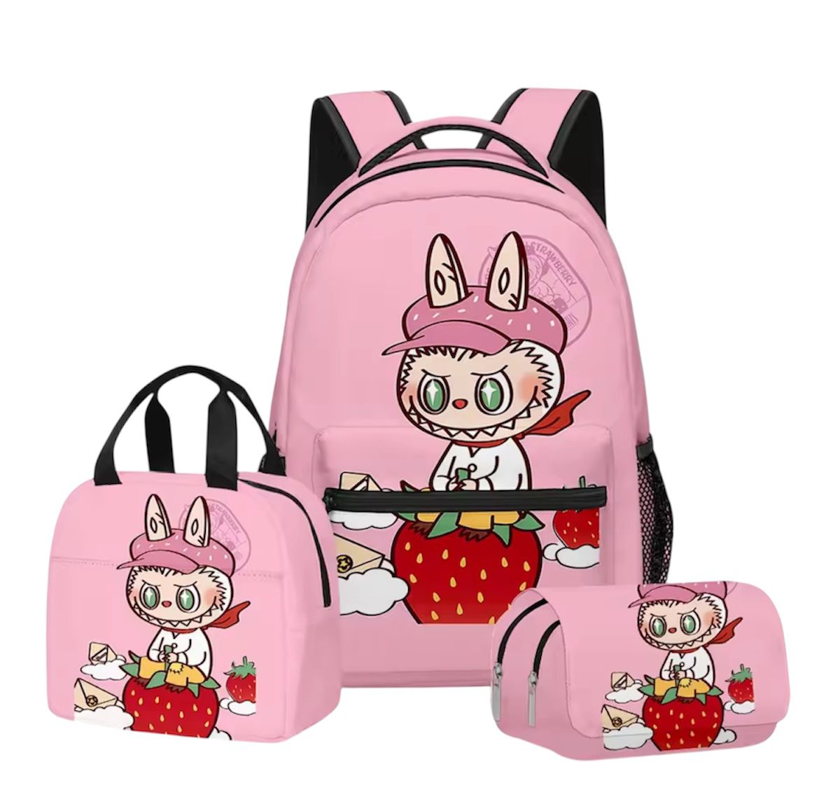 Labubu Flying Strawberry Backpack — (Special Edition)