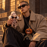 SKULLPANDA Off Mode + HIRONO After Dark Duo – 2 Blind Boxes — street lifestyle with the two collectibles at human scale