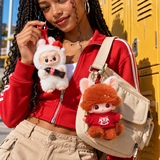 Labubu Coca-Cola + DIMOO WORLD × PIXAR Duo – 2 Blind Boxes — street lifestyle with the two collectibles at human scale